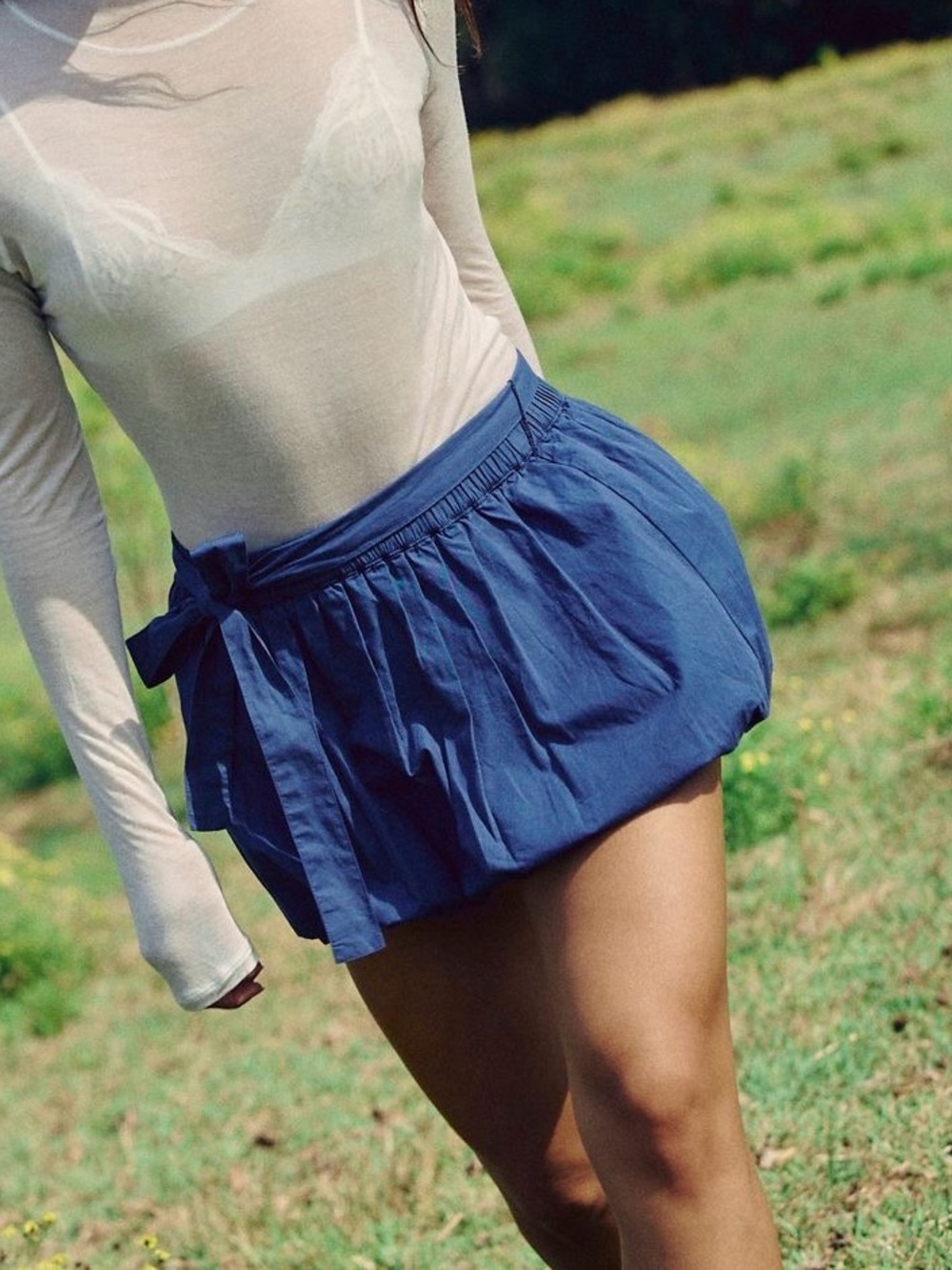 Free People Honey Bubble Mini Skirt